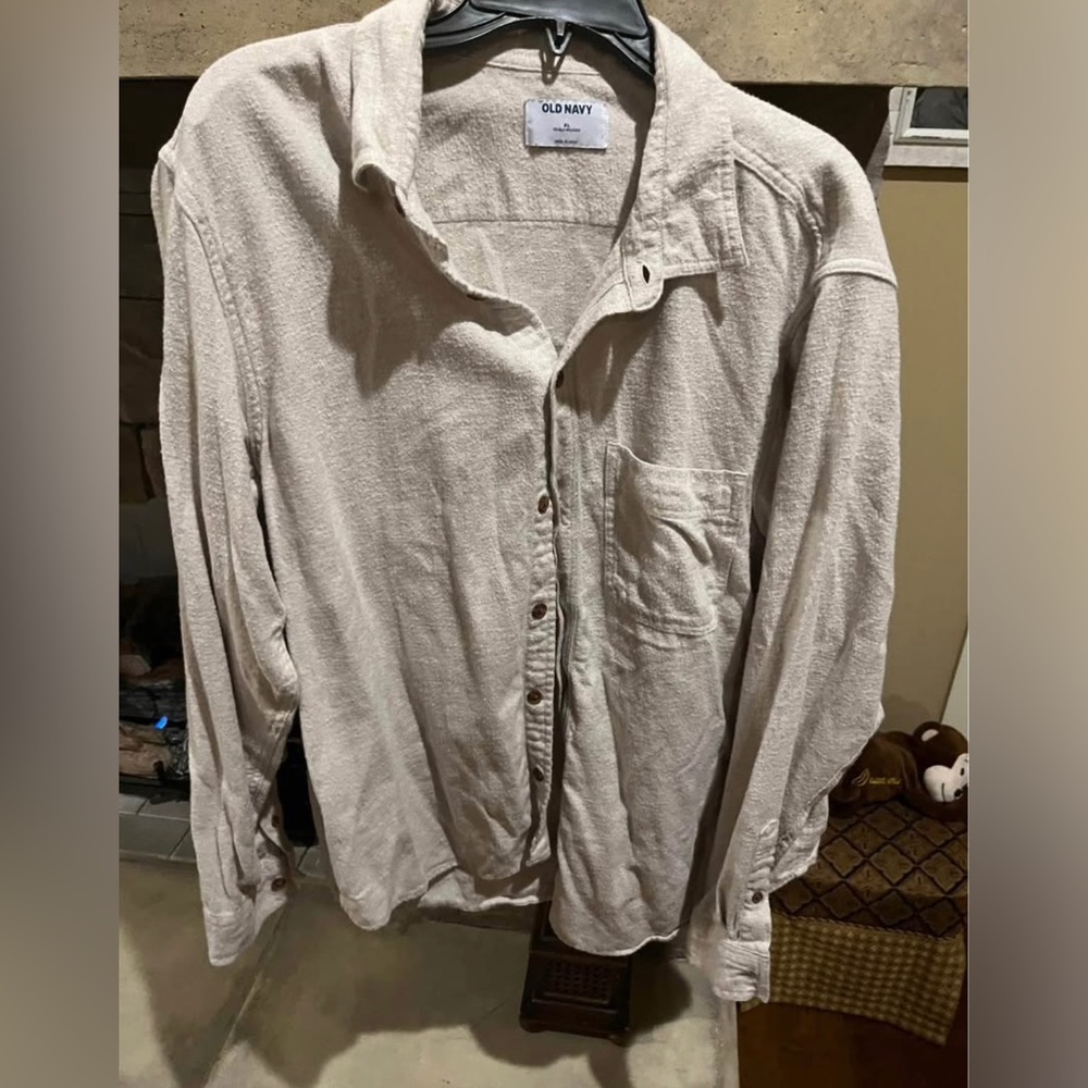 Old Navy Beige Flannel